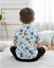 Charming Kids' Cartoon Print Shirt for Boy by MAGNITE
